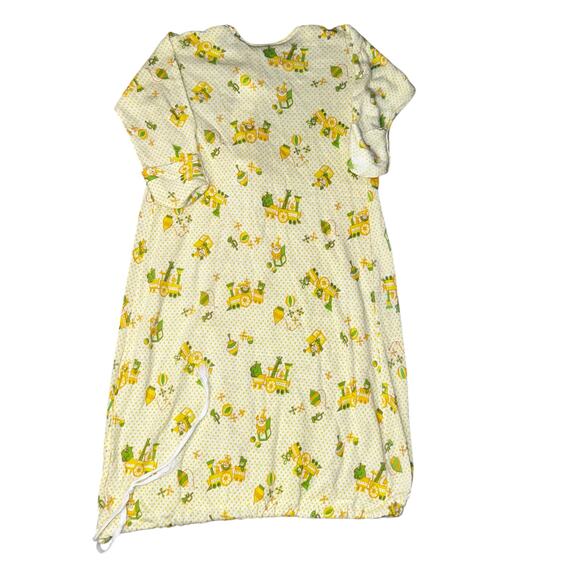 Vintage Carter's Layette Gown Sleepers yellow and green jack in box, train, toy - Picture 3 of 7